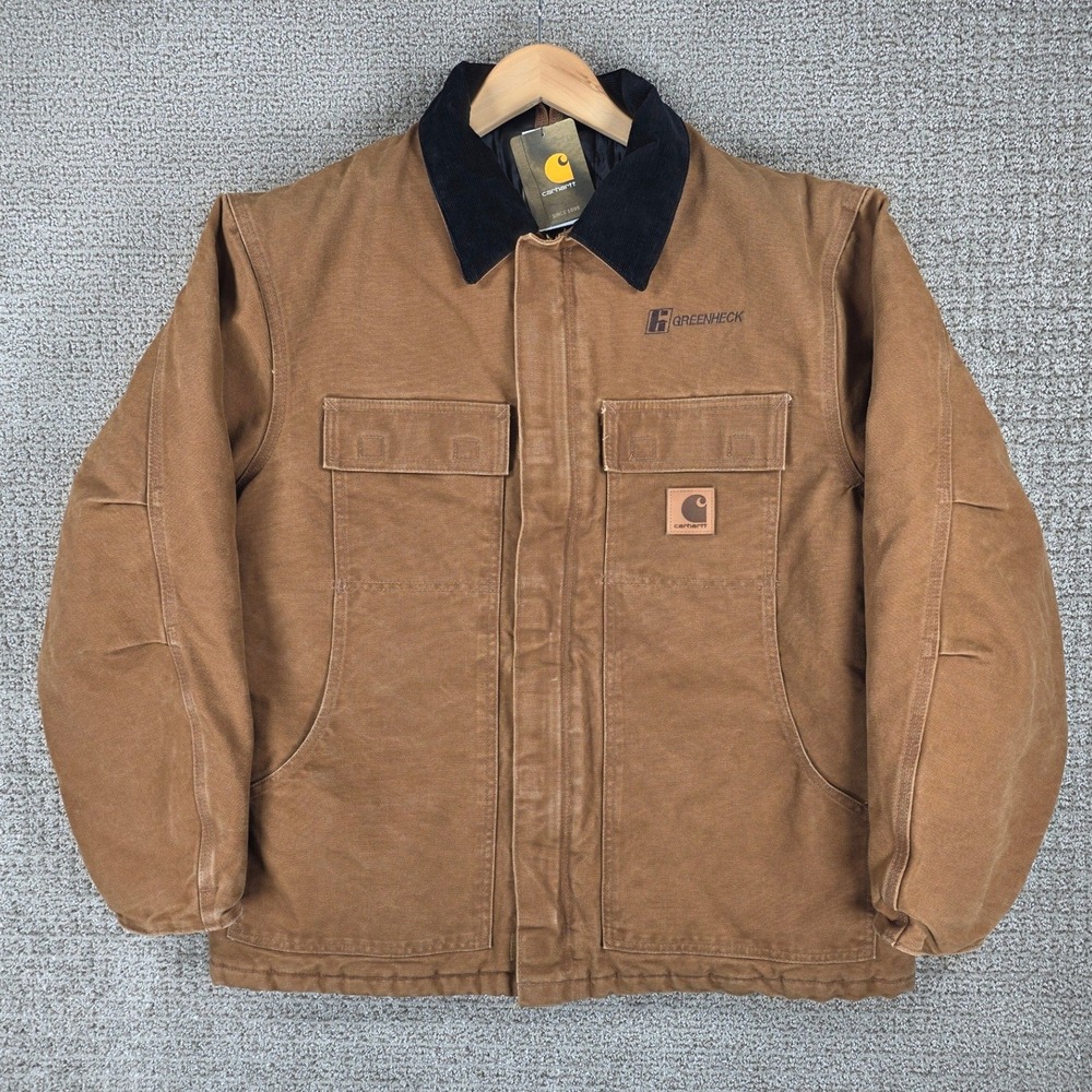 Carhartt C26 211 BRN Brown Arctic Quilt Lined Duck Jacket Coat Men Large NWT NEW